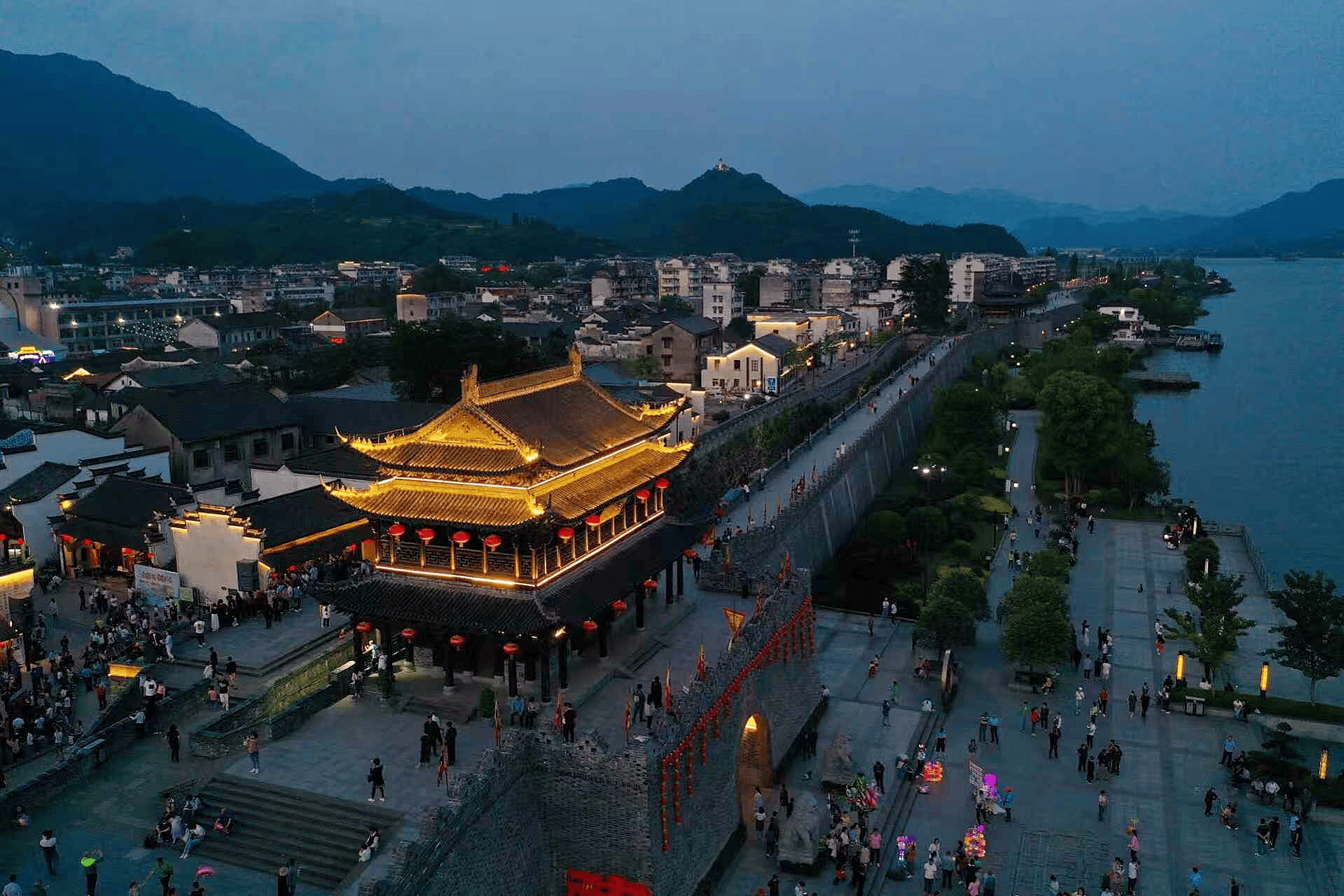 严州古城夜景 严州古城夜景